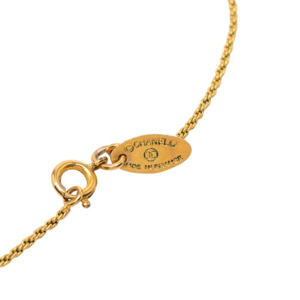 CHANEL Gold Logo Necklace - Picture 6 of 7